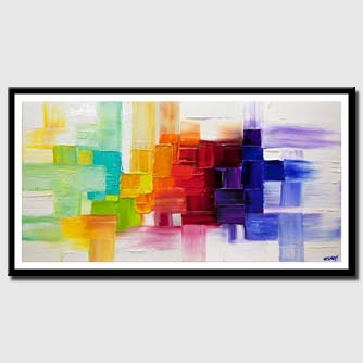 canvas print of modern abstract art on canvas