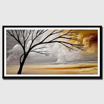 canvas print of modern landscape painting abstract art