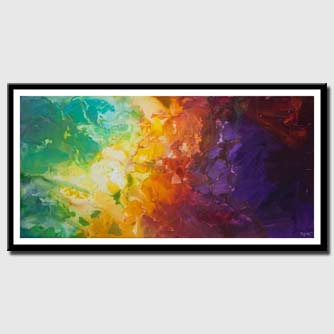 canvas print of colorful abstract painting