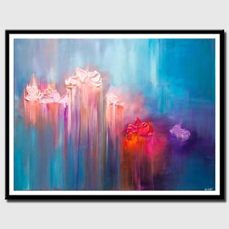 canvas print of abstract floral art