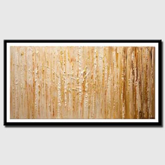 canvas print of gold textured abstract art
